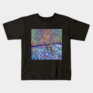 the cat in the strange world Kids T-Shirt